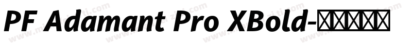 PF Adamant Pro XBold字体转换